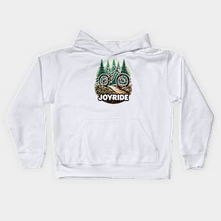 Bike Surrounded By Nature, Joy Ride Kids Hoodie